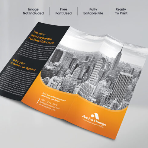 Corporate Trifold Brochure cover image.