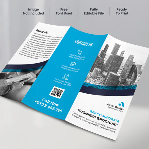 Corporate Trifold Brochure cover image.