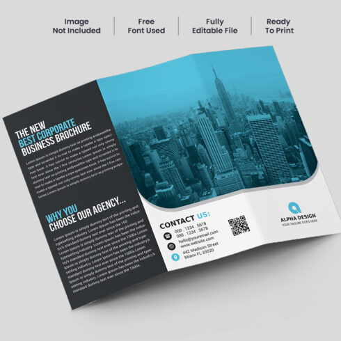 Corporate Trifold Brochure cover image.
