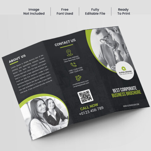 Corporate Trifold Brochure cover image.