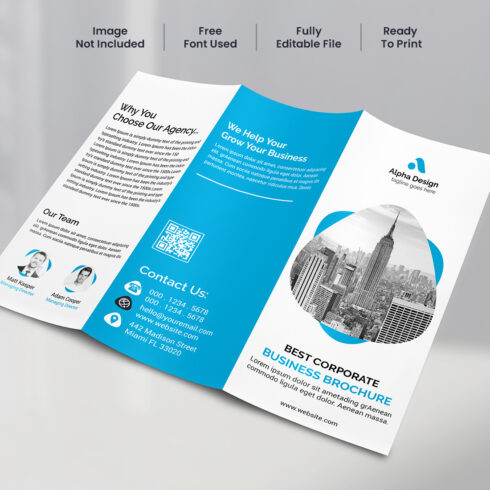 Corporate Trifold Brochure cover image.