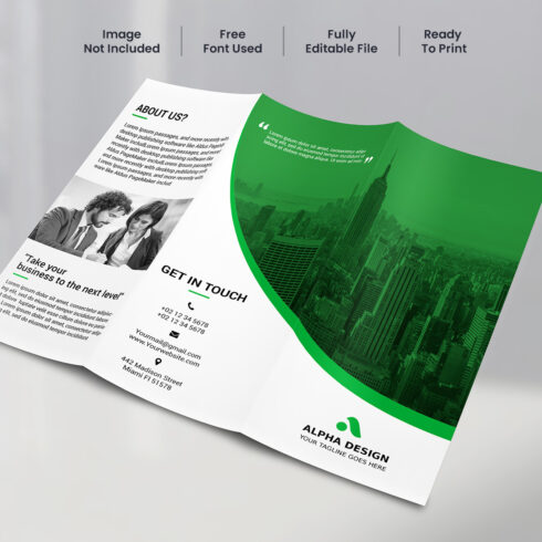 Corporate Trifold Brochure cover image.
