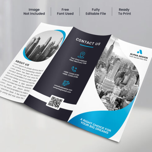 Corporate Trifold Brochure cover image.