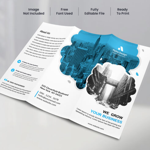Corporate Trifold Brochure cover image.