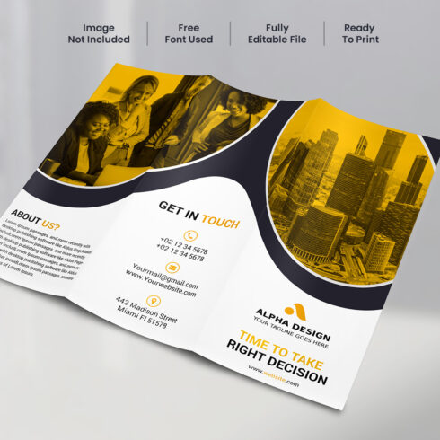Corporate Trifold Brochure cover image.