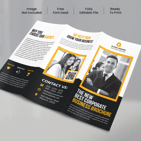 Corporate Trifold Brochure cover image.