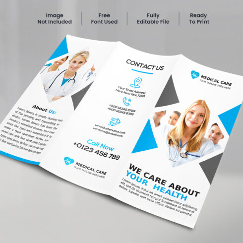 Medical Trifold Brochure cover image.