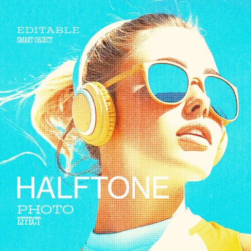Retro Halftone Photo Effect cover image.
