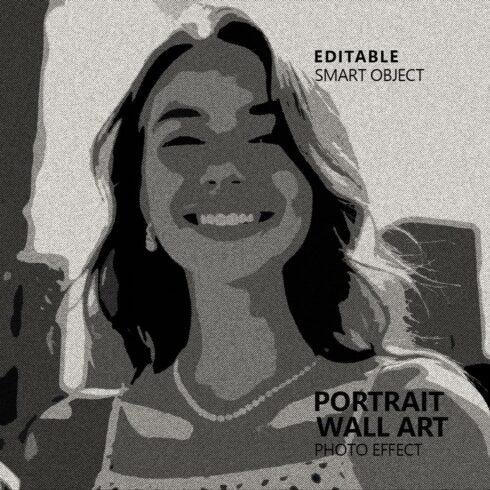 Black and White Portrait Print cover image.