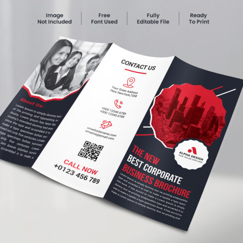 Corporate Trifold Brochure cover image.