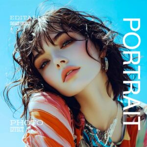 Vibrant Fashion Portrait Photo Effect cover image.