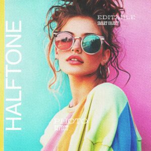 Pop Art Halftone Photo Effect cover image.