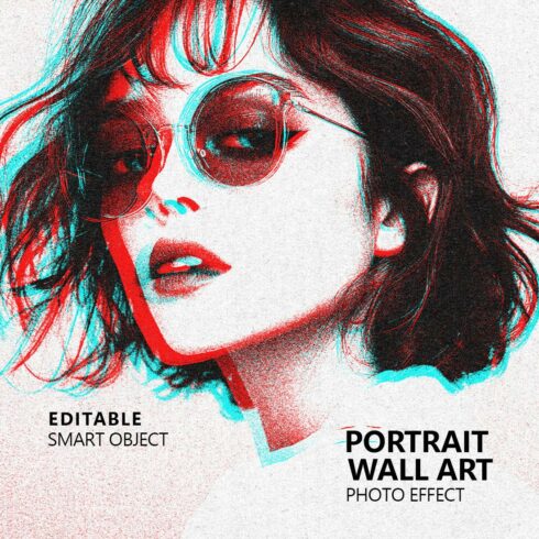 Glitch Portrait Wall Art cover image.