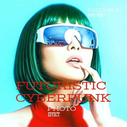 Futuristic Cyberpunk Photo Effect cover image.