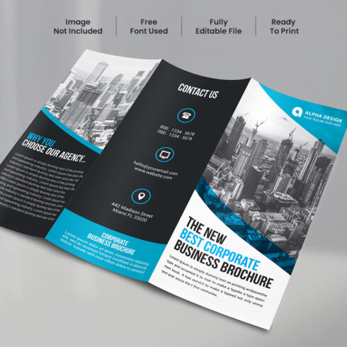 Corporate Trifold Brochure cover image.