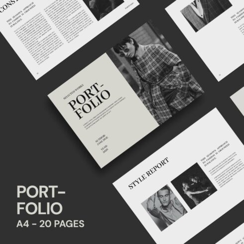 Brochure Portfolio Template cover image.