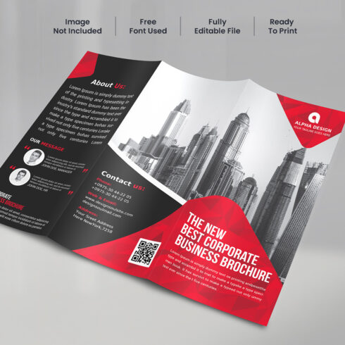 Corporate Trifold Brochure cover image.