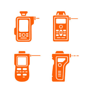 Portable Breathalyzer Alcohol Tester Icon Set cover image.