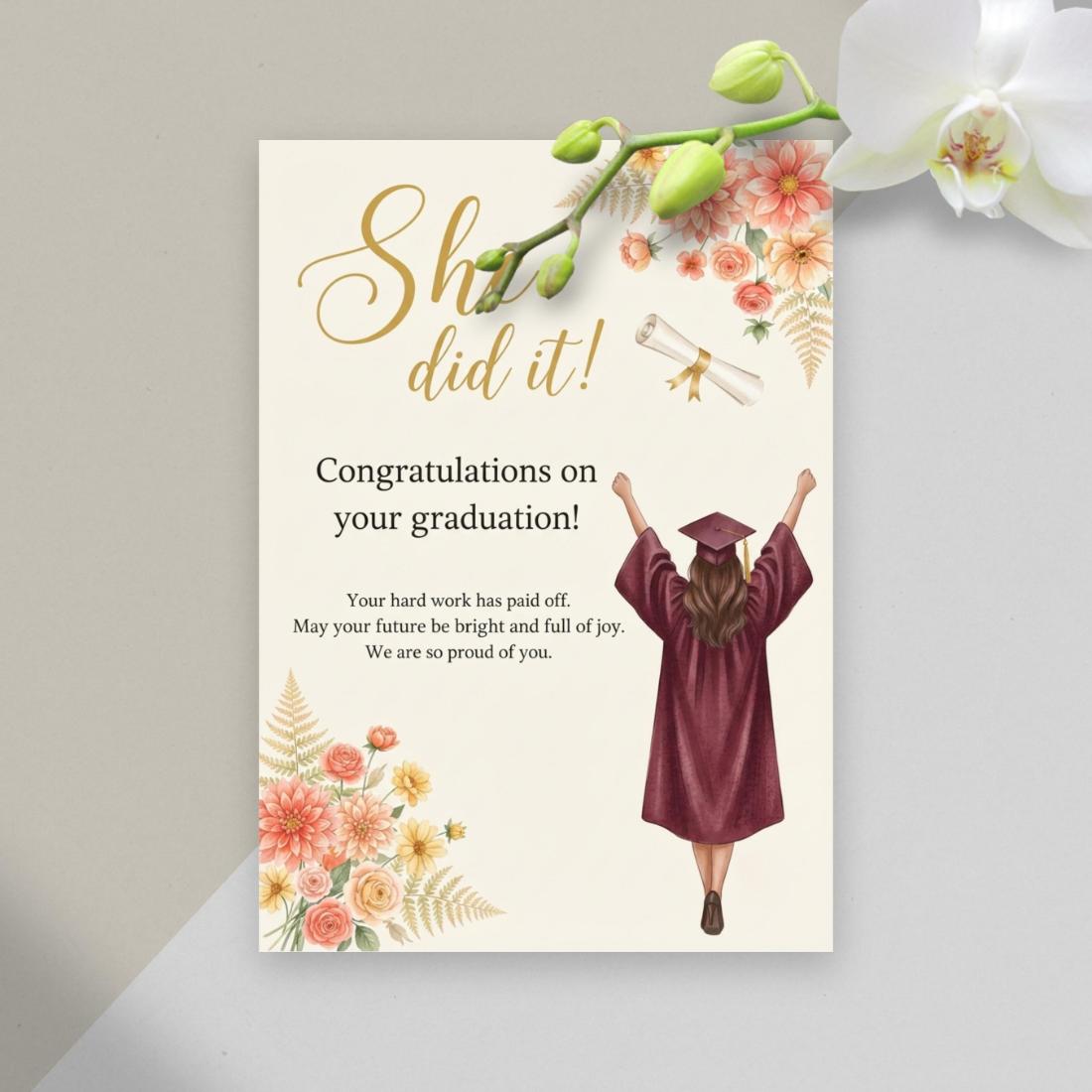 congrats grad card printable Letterpress its not only cute but environmentally friendly Printable Happy Graduation Cards -