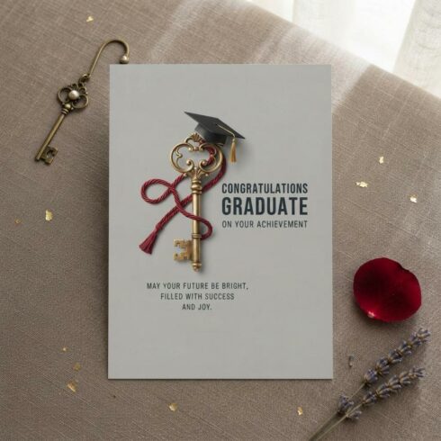 Graduation Card Printable | Congratulations Graduate | Graduation Card Daughter | Graduation Card for Him | Masters Graduation Card cover image.