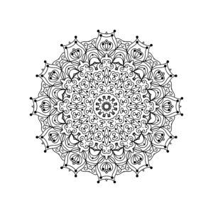 Beautiful Mandala for Mindful Coloring cover image.