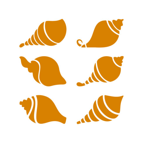 Traditional Hindu Janmashtami Shankha Silhouette Set cover image.