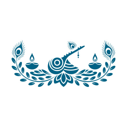 Traditional Janmashtami Festival Flute Decorative Border cover image.