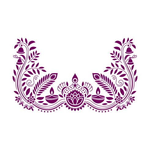 Traditional Janmashtami Festival Lotus Decorative Border cover image.