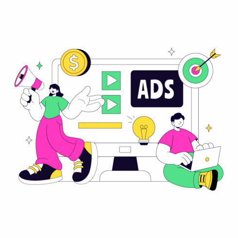 10 Advertising Vector Illustration cover image.