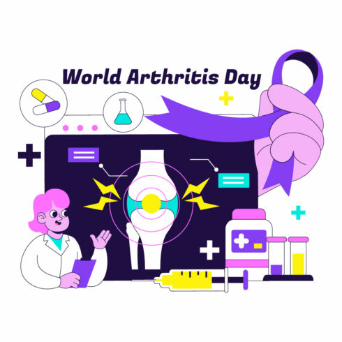 10 World Arthritis Day Illustration cover image.