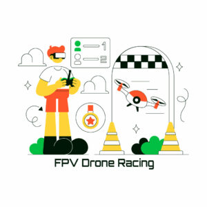 10 FPV Drone Racing Illustration cover image.
