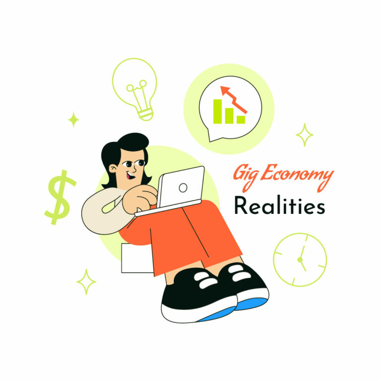 == 10 Gig Economy Realities Illustration cover image.
