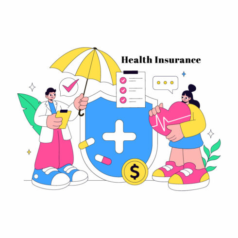 10 Health Insurance Vector Illustration cover image.