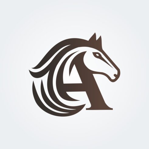 Letter A Horse Logo cover image.