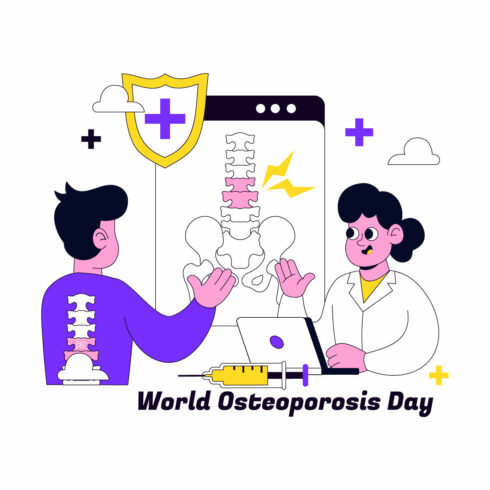 10 World Osteoporosis Day Illustration cover image.