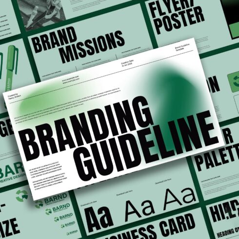 Brand Guideline Template cover image.