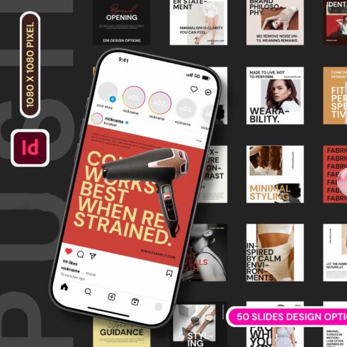 PUSH Social Media Kit Post Template cover image.