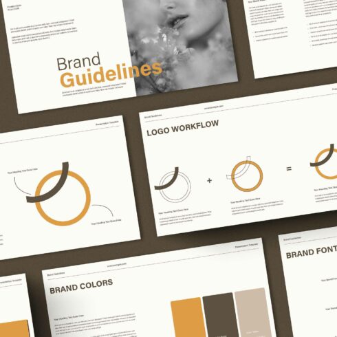 Brand Guideline Template cover image.