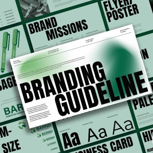 Brand Guideline Template cover image.