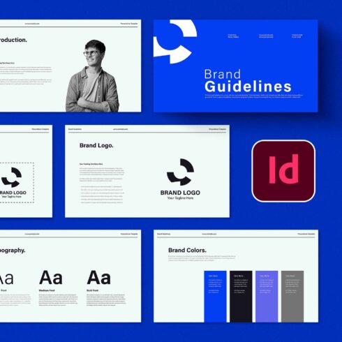 Brand Guideline Template cover image.