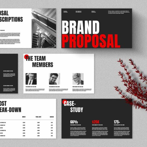 Brand Proposal Template cover image.