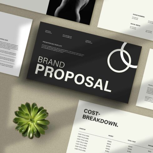 Brand Proposal Template cover image.