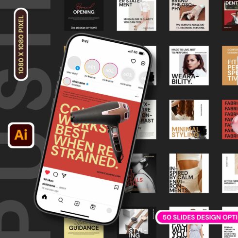PUSH Social Media Kit Post Pack cover image.