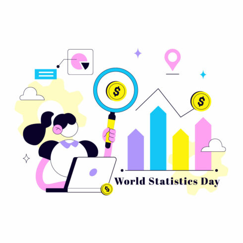 10 World Statistics Day Illustration cover image.