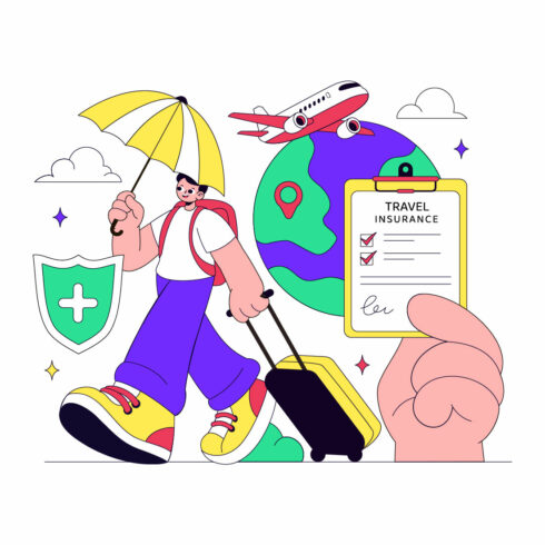 10 Travel Insurance Illustration cover image.