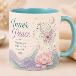 Colorful Inspirational Quote Mug Mockup Duo|Modern Feminine Ceramic Mug Mockup Duo cover image.