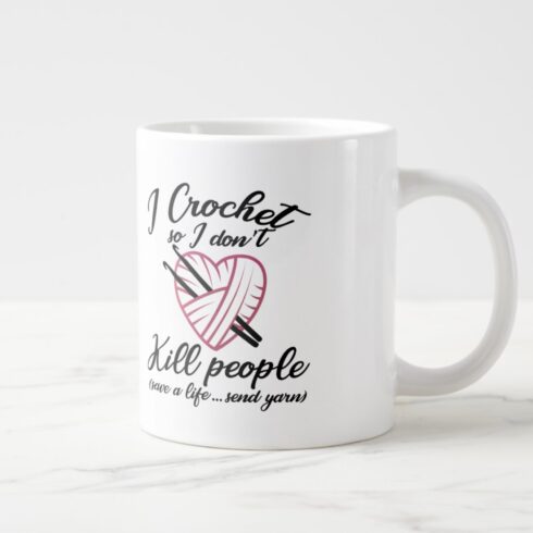 Funny Crocheting Mug PNG – Novelty Coffee & Tea Mug Gift for Crochet Lovers cover image.