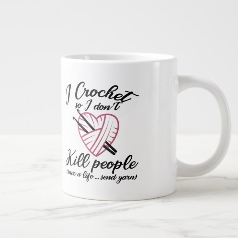 Funny Crocheting Mug PNG – Novelty Coffee & Tea Mug Gift for Crochet Lovers cover image.