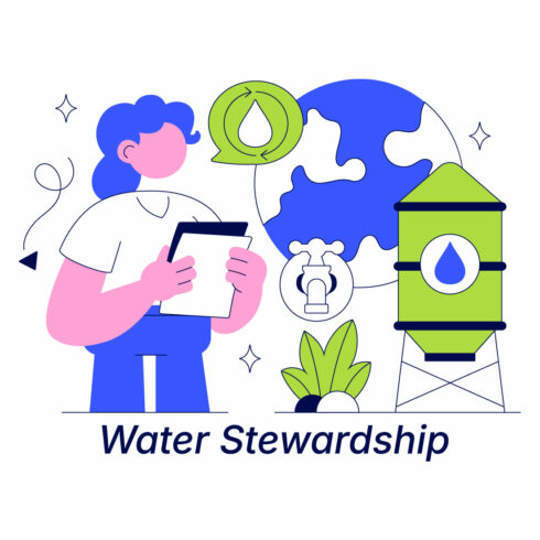 10 Water Stewardship Illustration cover image.