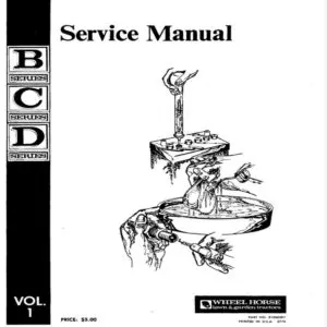 Wheel Horse Series B C D Volume 1 Lawn Tractor Manual cover image.